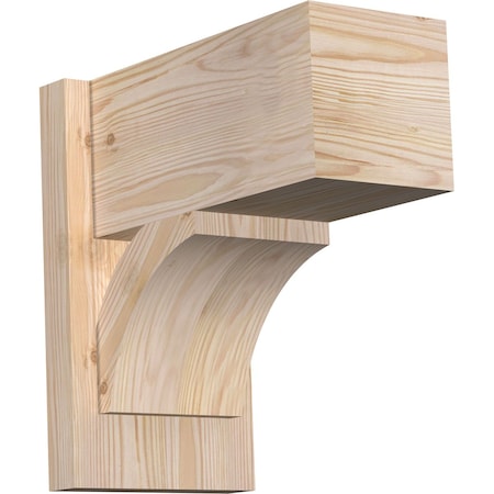 Ekena Millwork Thorton Block Smooth Outlooker, Douglas Fir, 7 1/2"W x 14"D x 14"H OUT08X14X14THR05SDF